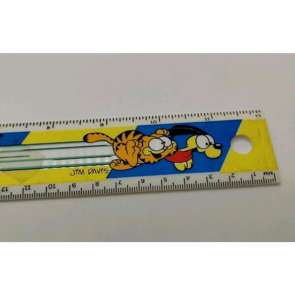 School Ruler Vintage 1978 GARFIELD & ODIE Jim Davis Empire Pencil - Comic Strip - Picture 3 of 6